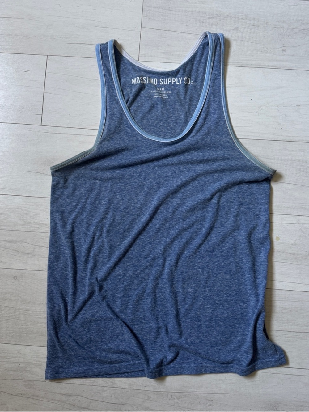 Mossimo Supply Co. Heather Blue Racerback Tank